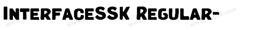 InterfaceSSK Regular字体转换